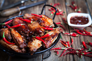 Buffalo Chicken Thighs (Grilled or Oven-Baked)