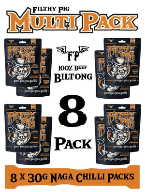 Naga Chilli Biltong - 8 Pack