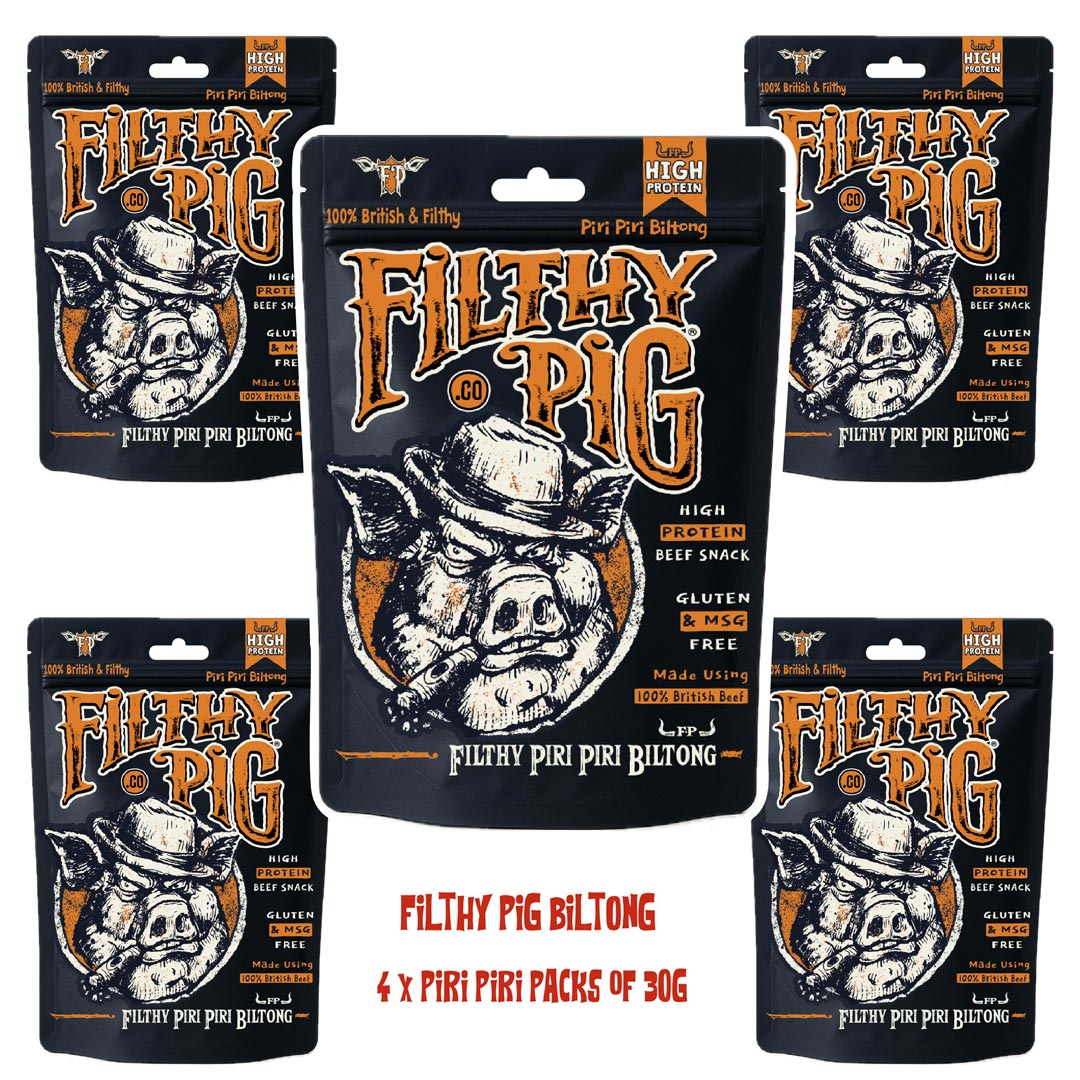 Filthy Pig Piri Piri Biltong | Filthy Pig Co. | Filthy Hot Sauce, Condiments & Biltong