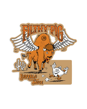 Filthy Pig Winged Buffalo Sticker