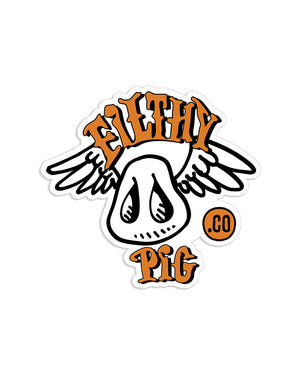 Filthy Pig Winged Pig Snout Sticker