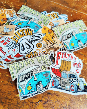 Filthy Pig Winged Buffalo Sticker